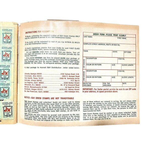 Vtg S&H Green Stamps Quick Saver Books 2 Full 10's & 50's Saver Folders Yellow - Picture 6 of 10